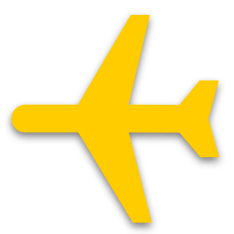 yellow plane icon